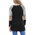 thumbnail image 1 of Moda mujer casual manga larga impreso o-cuello botón blusa camiseta damas tops Pompotops gfhjh10975, 1 of 7