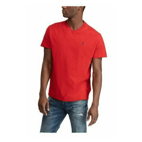 Polo Ralph Lauren Men's T-Shirt Classic Fit V-Neck Tee, Red, S
