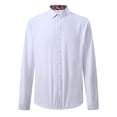 thumbnail image 6 of AZoiNM Men's Slim Fit Wrinkle-Free Casual Long Sleeve Shirt Floral Print Color Block, 6 of 11