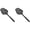 Black*2, variant on Heat-Resistant Nylon Slotted Spatula (480°F), Multi-Purpose Slotted Turner with Holes for Frying Boiling Pasta Dumplings, Non-Stick Cookware Safe, Black, By Tanuke store