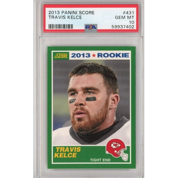Graded 2013 Panini Score Travis Kelce #431 Rookie RC Football Card PSA 10 Gem Mint