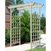 DuraTrel Camelot 72" x 85" Mocha Vinyl Arbor