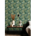 thumbnail image 3 of InHome Yara Green Peel and Stick Wallpaper, 3 of 4