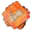 thumbnail image 2 of Leopard Watercolor Foam Coaster Set of 4, 2 of 3