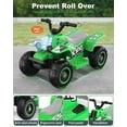 thumbnail image 6 of TOKTOO 6V 7Ah Powered Ride on ATV Toys, Electric Kids Car, 4 Wheeler Ride on Car w/ Music Player, Toddler Car for Boys Girls Aged 1-3 Years, Green, 6 of 8