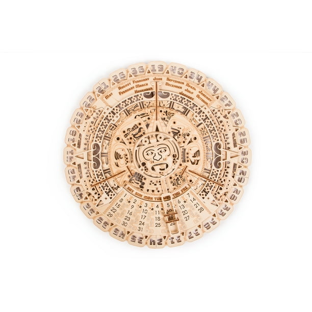 Wood Trick Mayan Calendar Wooden Mechanical Model 3D Wooden Puzzle