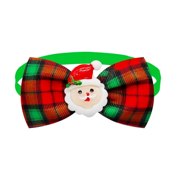 Stylish Festive Cat Bow Tie Collar with Elegant Print Design for Holiday Party Celebration and Soft Woven Textured Band Pet Accessory
