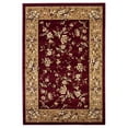 thumbnail image 1 of HomeRoots 352430 Tapis en Polypropylène Rouge et Beige 5 Pi 3 Po x 7 Pi 7 Po, 1 of 1