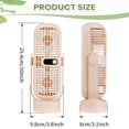 thumbnail image 5 of FENGGHAO Small Desk Fan Personal Rechargeable USB 360 Rotating 5 Speed LED Display Portable Fan Green, 5 of 7