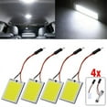 thumbnail image 3 of 4pcs 24 SMD COB LED T10 4W Light Car Interior Panel Lights Dome Lamp Bulb White, 3 of 12