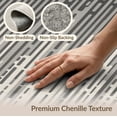 thumbnail image 6 of ODIKA 8'x10' Beige Gray Abstract Design Washable Area Rug Modern Geometric Pattern with Vertical Lines for Living Room, Under Sectional, Family , Durable, Non-Slip, 6 of 7