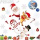 thumbnail image 2 of Pegatinas adhesivas para ventanas con copos de nieve navideños, 2 of 5