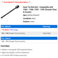 thumbnail image 2 of Inner Tie Rod End - Compatible with 1986 - 1988, 1990 - 1995 Chrysler Town & Country 1987 1991 1992 1993 1994, 2 of 2