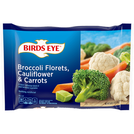 Birds Eye Broccoli Florets, Cauliflower & Carrots Frozen Vegetable Mix, 16 oz. (Frozen)