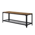 thumbnail image 6 of Wilson Riveted Reclaimed Barnwood Entry Bench by River Street Designs, 6 of 7