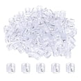 thumbnail image 1 of Uxcell 100-Pack Marcadores de Perchas para Ropa, Clips de Tamaño Codificados por Color de Plástico Tamaño L que se Ajustan a Varillas de 3mm-5mm [Transparente], 1 of 6