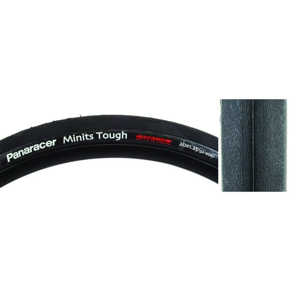 Panaracer Minits Tough Wirebead Tire ProTite Puncture Protection Black 20x1.25