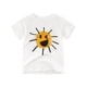 thumbnail image 1 of 7TWhite/OrangeChildren algodón manga corta ropa de verano, camiseta estampada de dibujos animados esquí esquí Gafas de esquí, 1 of 5