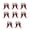 Wing, variant on Christmas Tree Flocking Decoration Set Snowflake Star Reindeers Sequins