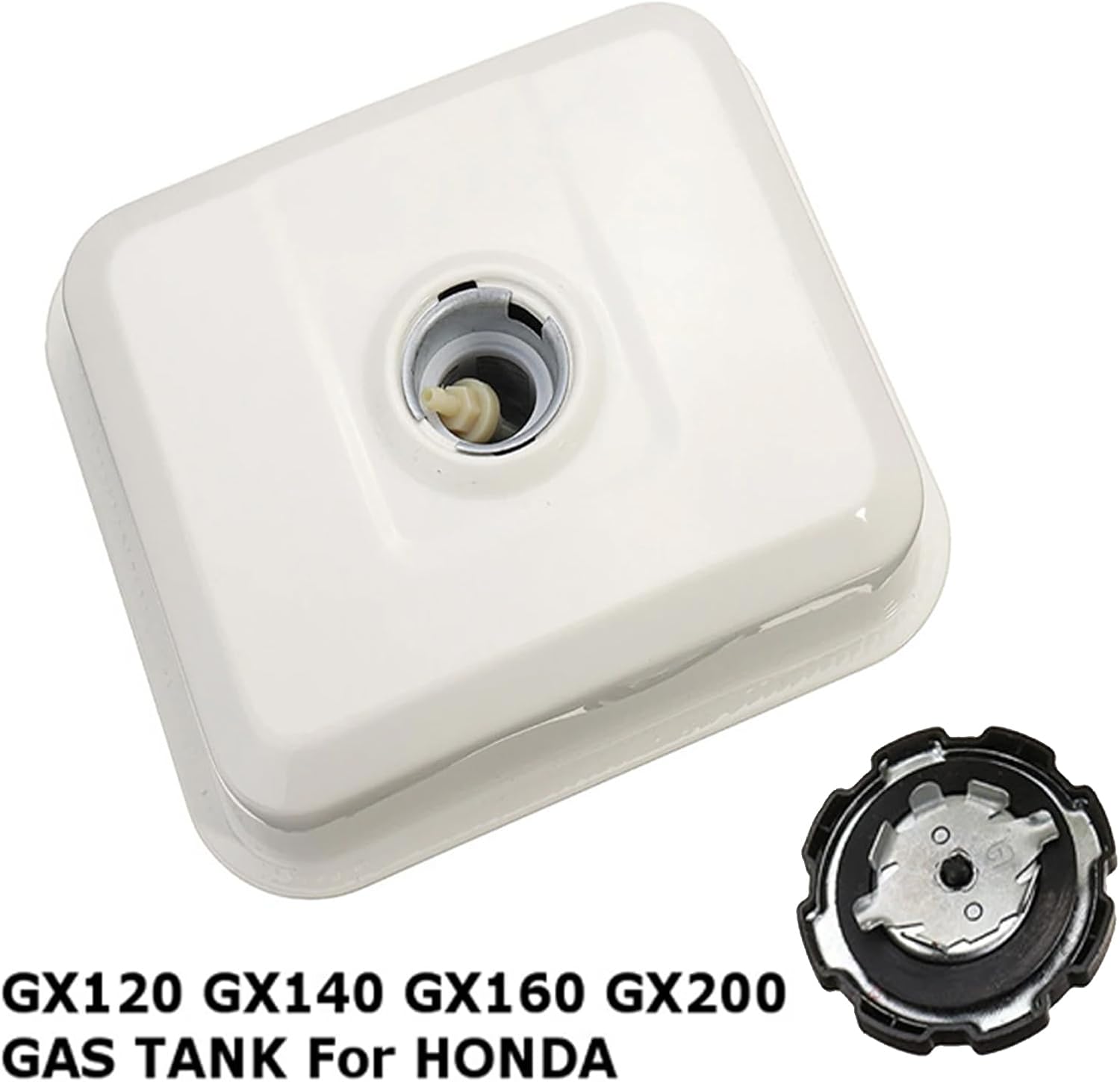 Fuel Tank for Honda GX140 GX160 GX200 Engine, 3L Petrol Tank Kit with Fuel Cap Fuel Filter and Fuel Line Fuel Tank Lawn Mower Replacement Parts