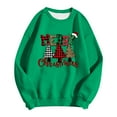 thumbnail image 1 of WEAIXIMIUNG Sweat-Shirt pour Femmes Zip Noir Manches Longues Mode Décontractée Col Rond Imprimé de Noël Hoodie Léger, 1 of 2