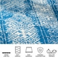 thumbnail image 6 of SAFAVIEH Adirondack Montague Distressed Geometric Area Rug, Silver/Blue, 9' x 12', 6 of 12