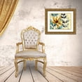 thumbnail image 3 of Brey 14x12 Gold Ornate Wood Framed with Double Matting Museum Art Print Titled - Textured Floral II, 3 of 4