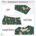 thumbnail image 2 of Pajama Gingerbread Man Christmas Cute Comfortable Cotton Two-piece Pajama Set, 2 of 7