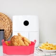thumbnail image 2 of Miangastore Square Air Fryer Accessory Silicone Non-Stick 1Set 7.9x7.9in, 2 of 9