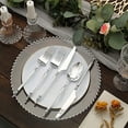 thumbnail image 5 of BalsaCircle 24 Silver Disposable Plastic Cutlery Roman Column Handle Spoon Fork and Knife Set Party Decorations, 5 of 8
