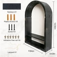 thumbnail image 5 of GraduationMall Shadow Box 10x16 Display Cases with Linen Back and Removable Shelves, Picture Frame Wedding Bouquet Memorabilia Medals Photo Memory Box for Keepsakes(Old Black), 5 of 7