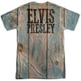 thumbnail image 3 of Elvis Presley Woodgrain (Front/Back Print) Sublimated Crew T-Shirt White, 3 of 4