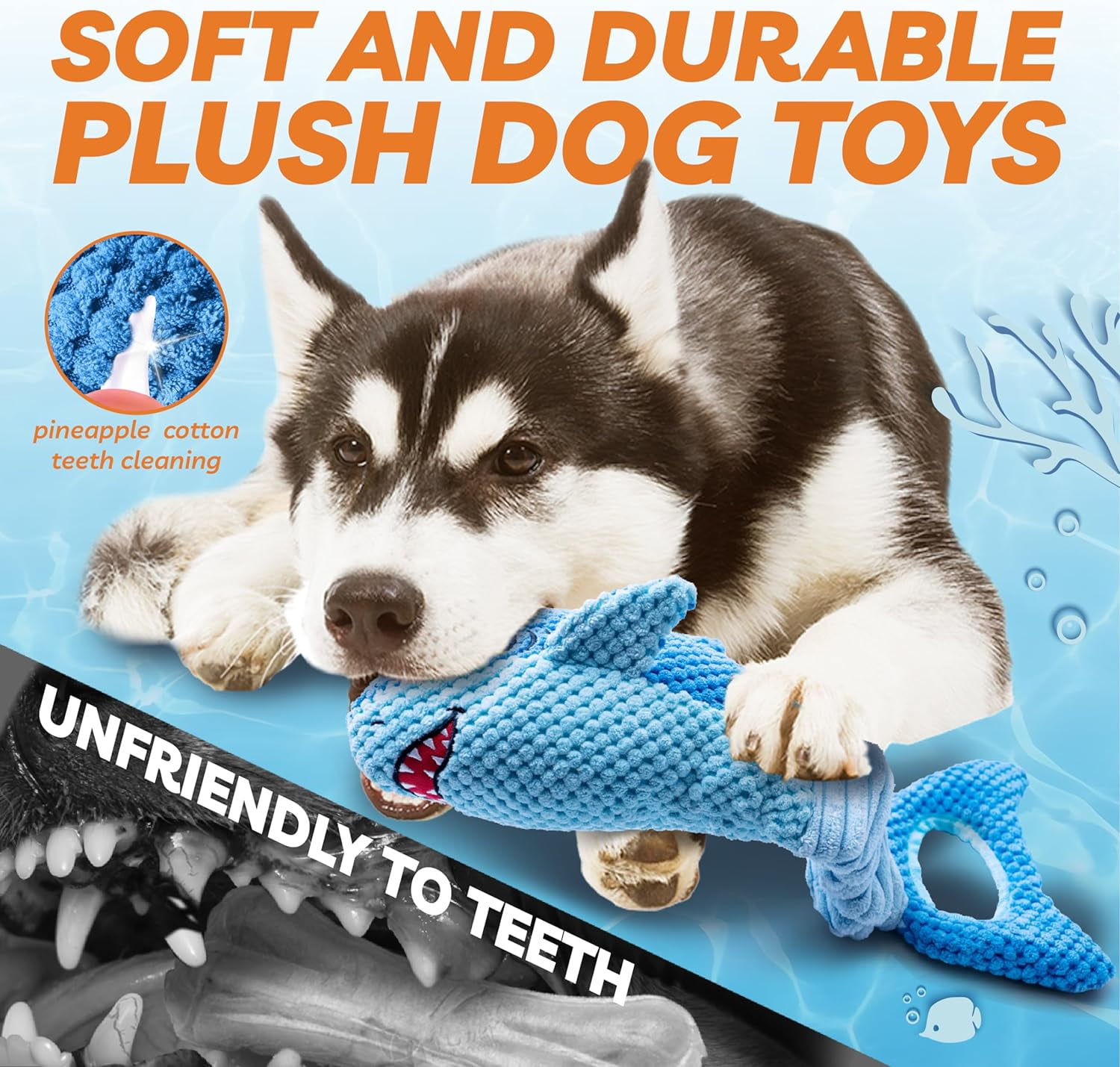 Aerqvix Durable Dog Toys for Small Large Dogs, Dog Chew Toy for Not Aggressive Chewers, Tough Squeaky Interactive Dogs Toys for Puppies Plush Puppy Toys Goose Pet Toy Puppy Chew Toys for Teething