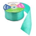 thumbnail image 2 of Aqua Satin Ribbon 2 Inch 50 Yard Roll for Gift Wrapping, Weddings, Hair, Dresses, Blanket Edging, Crafts, Bows, Ornaments; by Mandala Crafts, 2 of 4