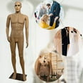 thumbnail image 2 of Ktaxon Male Full Body Realistic Adjustable Mannequin Display Head Turns Dress Form, Skin Color, 2 of 9
