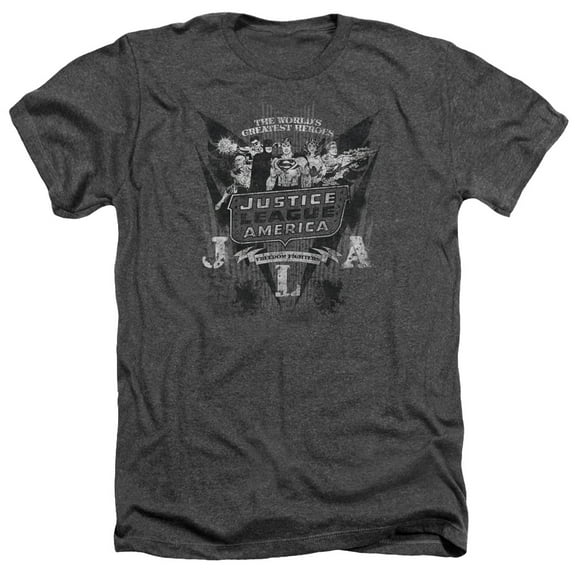 Dc - Greatest Heroes - Heather Short Sleeve Shirt - Large