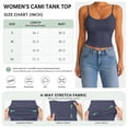 thumbnail image 5 of Women's Low Back Cami Tank Top Spaghetti Strap Scoop Neck Soft Stretchy Fitted Crop Layering Camisole for Daily Casual Wear, 5 of 7