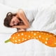 thumbnail image 5 of Almohada de calabaza para niñas en el dormitorio, almohada para dormir con tiras largas, almohada para las piernas, cojín para sofá, almohada larga, almohadas, almohadas, 5 of 7