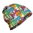 thumbnail image 1 of Jazz Music Unisex Beanie, Abstract Retro Party, Hiking Outdoors, Multicolor, by Ambesonne, 1 of 1