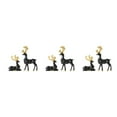 thumbnail image 3 of Cateissary 2 unids/set estatuilla de ciervo hecha a mano estilo único para adornos elegantes para el hogar para decoración del hogar negro M Type1 NO1, 3 of 6