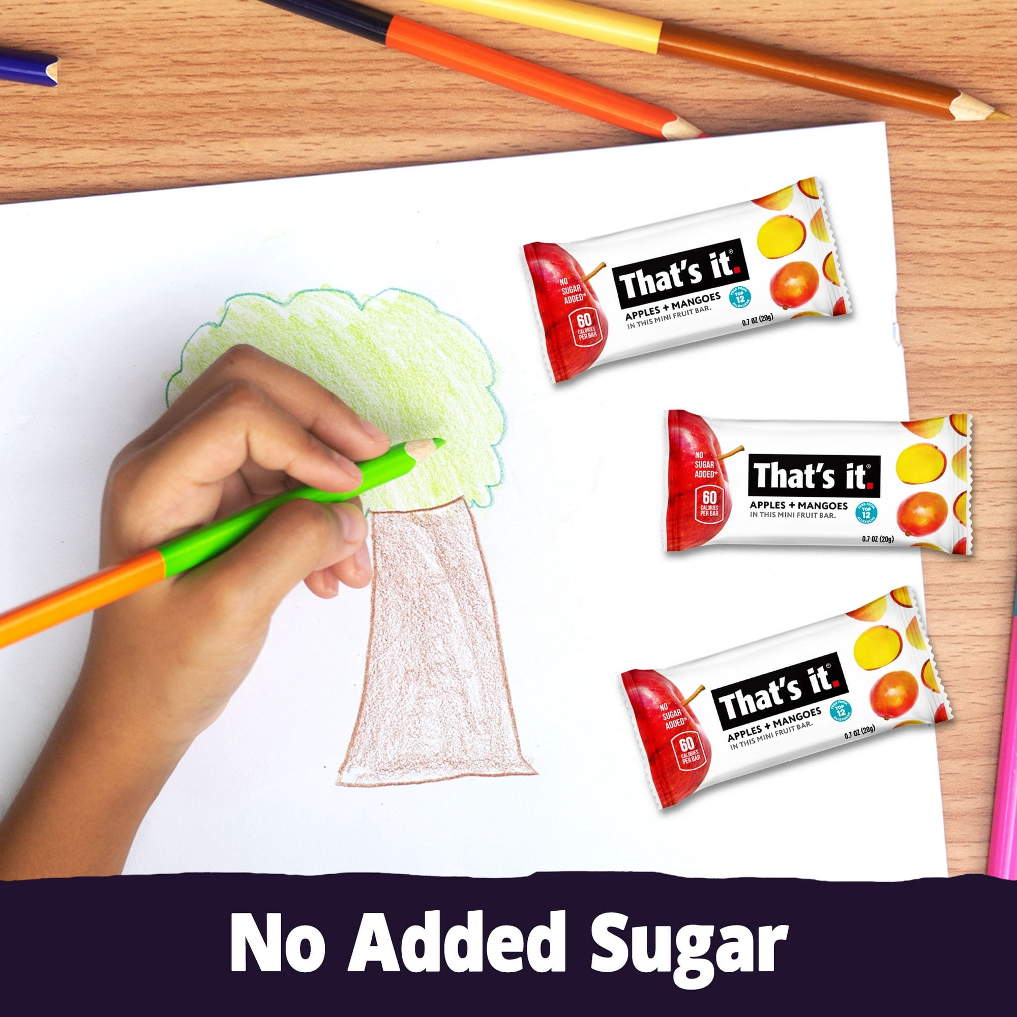That's it. Gluten-Free Soft & Chewy Apple + Mango Fruit Bars, 0.7 oz, 8 Ct. Shelf Stable Box ( 3 Box )