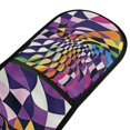 thumbnail image 4 of Yayeee Double Oven Mitt Kitchen Heat Resistant Baking 35" x7" Quilted Glove, Purple Wavy Plaid, 4 of 6