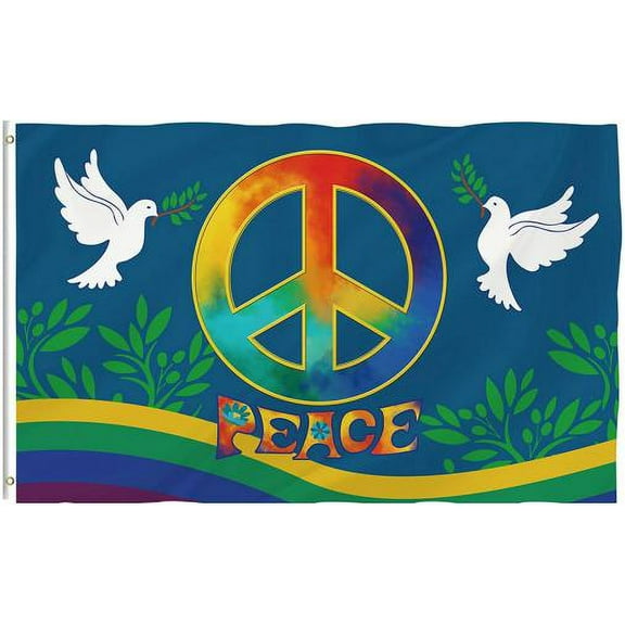 Peace Dove 3'X5' Flag ROUGH TEX® 100D