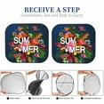thumbnail image 5 of Kdxio Summer Birds And Flowers Print 2-Piece Sun Shade Front Windshield - Foldable Car Front Window Sunshades For Most Sedans Suv Truck, 5 of 6