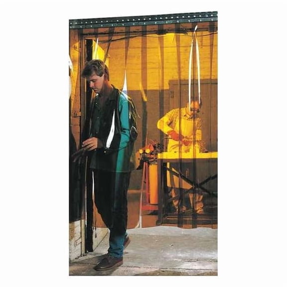Steiner Welding Strip Curtain,6ft H,6 ft W,Amber 73411