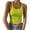 Yellow, variant on JIUKE Tank Top for Women Summer Sleeveless Round Neck Shirts Ribbed Knit Tight Fitted Basic Slim Going out Tops