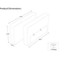 thumbnail image 3 of Belffin Armrest for Modular Sectional Sofa Modular Couch Armrest Part for Corduroy Sectional Couch Black, 3 of 8