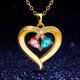 thumbnail image 4 of Colorful Crystal Woman Necklace Combination Of Different Crystals For Birthday Valentine's Day Gift--Rose Gold-Product code 36713 Rose Gold, 4 of 5