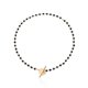thumbnail image 1 of Collar de cuentas CHAO con flor dorada y candado, 1 of 5