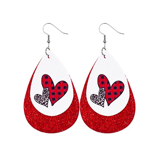 Qarigey Pendientes colgantes con estampado geométrico Popular, decoraciones de regalo de aniversario, múltiples estilos diarios, colgante para colgar Ropa, zapatos y accesorios Miscelánea tipo 4 4 Qarigey AP010058-04